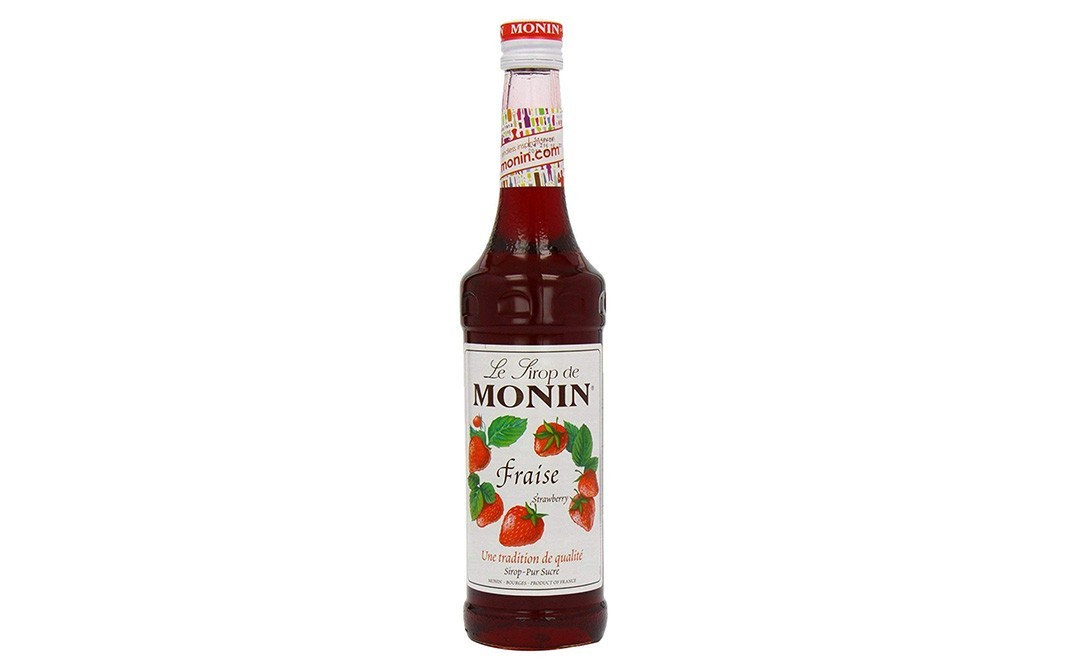 Monin Fraise Strawberry Syrup   Glass Bottle  1 litre